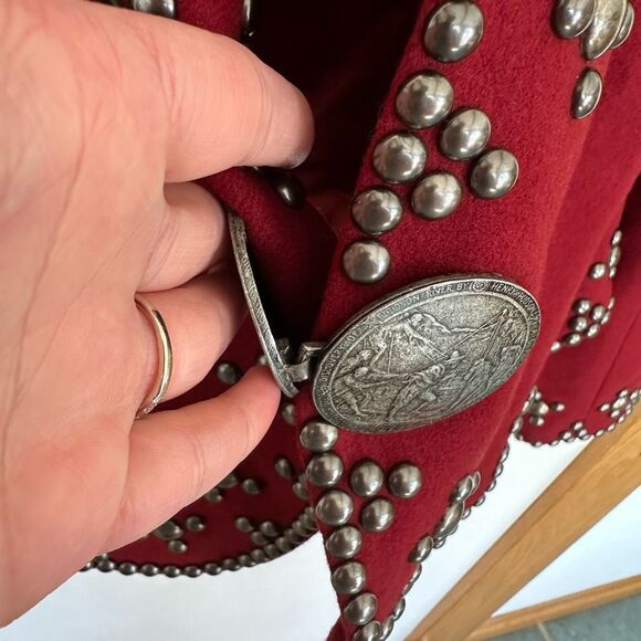 Double D Ranch Maroon Embellished Blazer - Picture 12 of 14